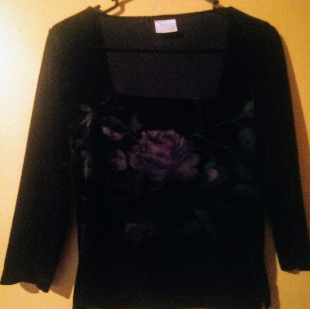 Velour fitted top